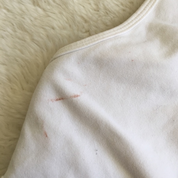 Lululemon White V Neck Tank Top Size 4 Mesh - Picture 3 of 7